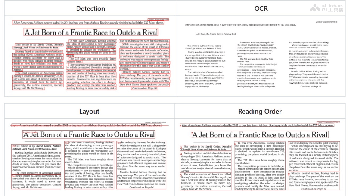 Surya – 开源的OCR工具包，支持90+语言、布局分析等识别插图