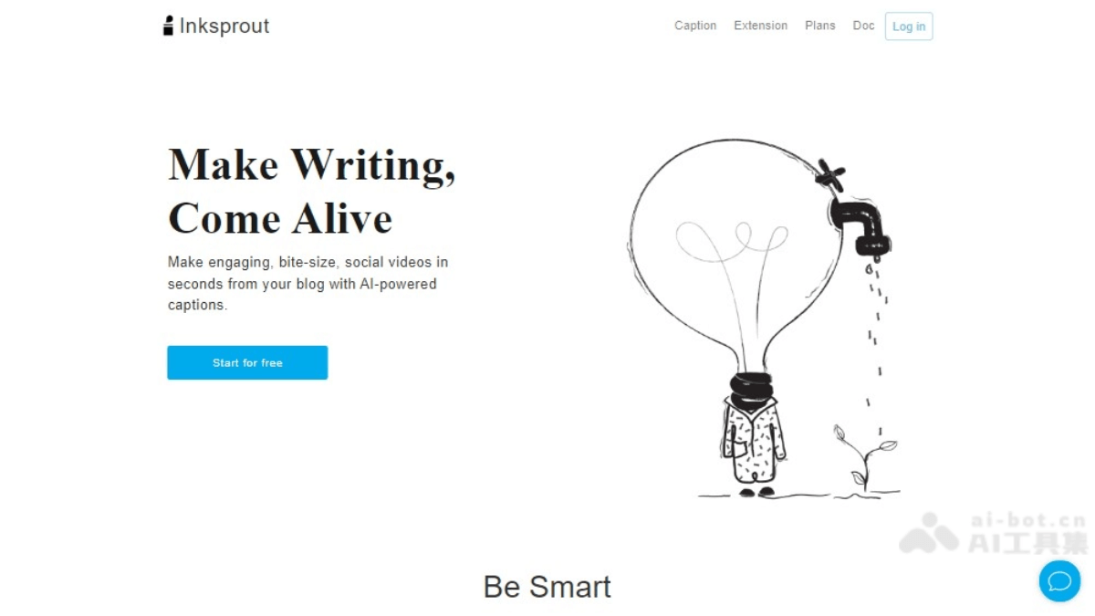 Inksprout – AI内容创作工具，分析文章要点自动生成视频摘要插图