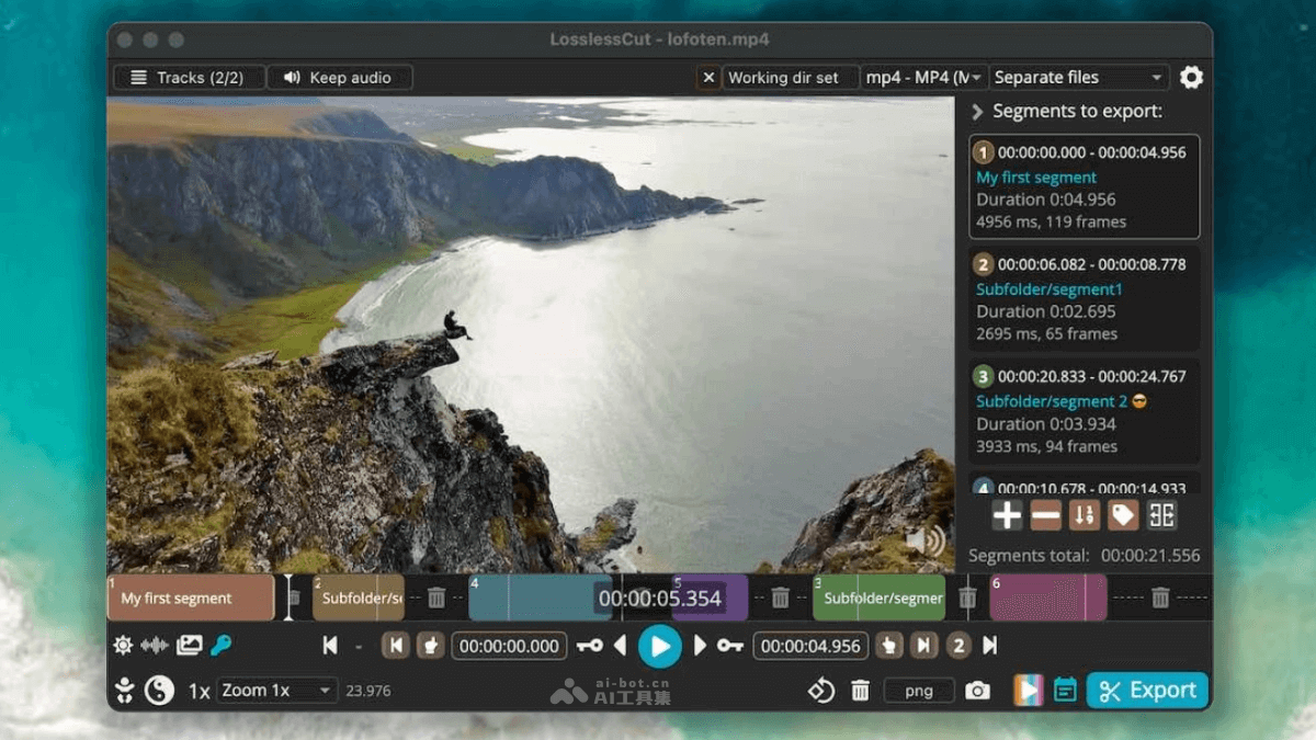 LosslessCut – 开源的AI视频编辑工具，无损精准剪辑与合并音视频文件插图