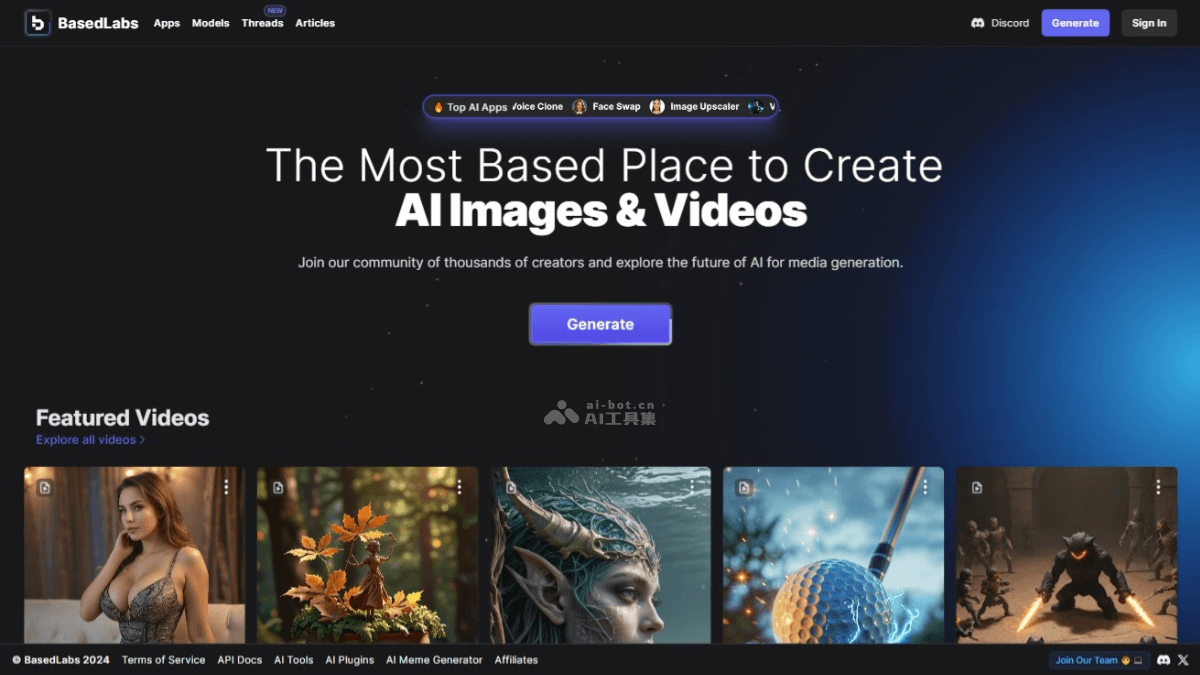 BasedLabs – 多功能图像和视频创作的AI平台插图