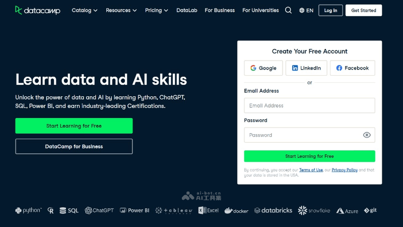 DataCamp – 在线AI学习平台，专注数据科学的编程技能培训插图
