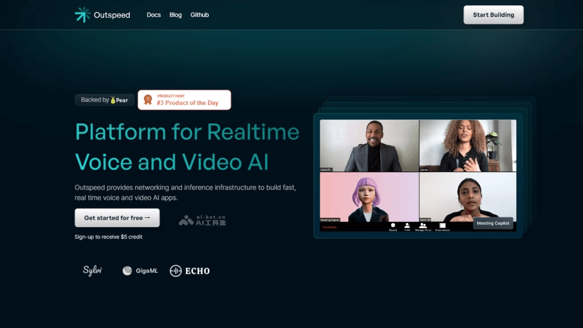 Outspeed – 支持构建实时语音和视频AI应用的平台插图