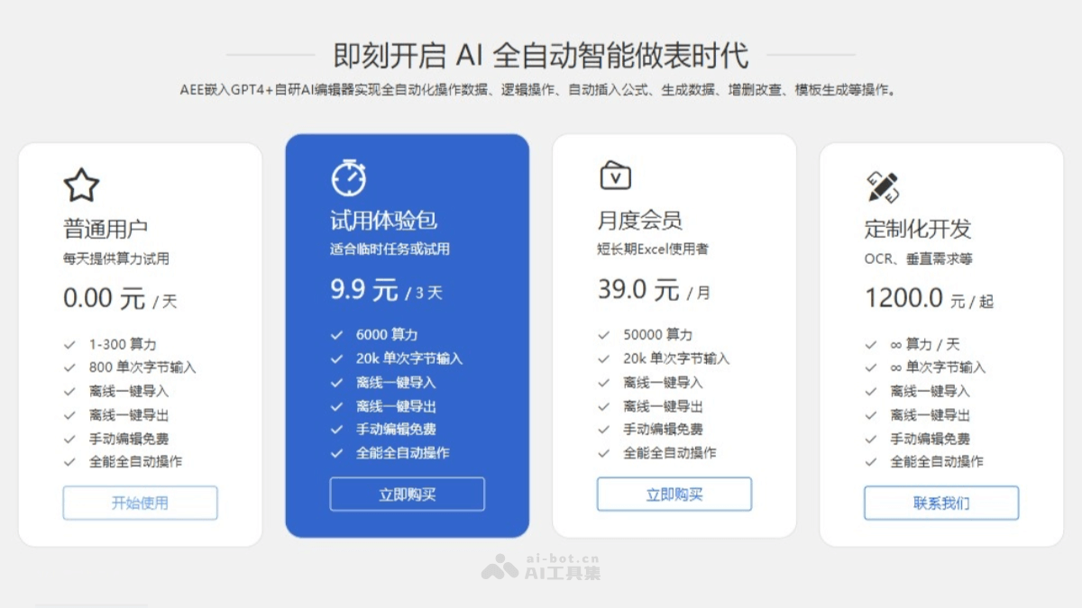 AEE – 在线AI Excel编辑器，自动执行数据增、删、改、查等逻辑操作插图1