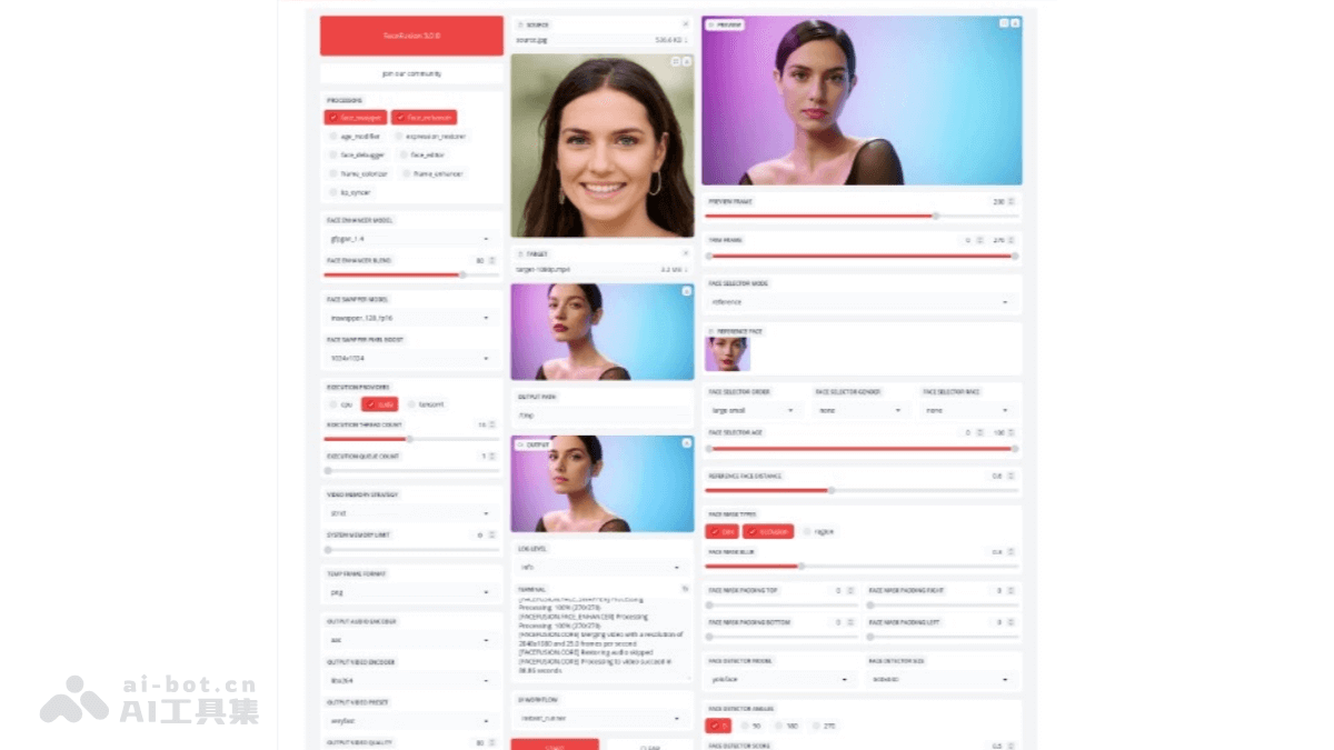 FaceFusion – 开源AI换脸工具,支持多种高质量换脸模型插图 FaceFusion – 开源AI换脸工具,支持多种高质量换脸模型插图