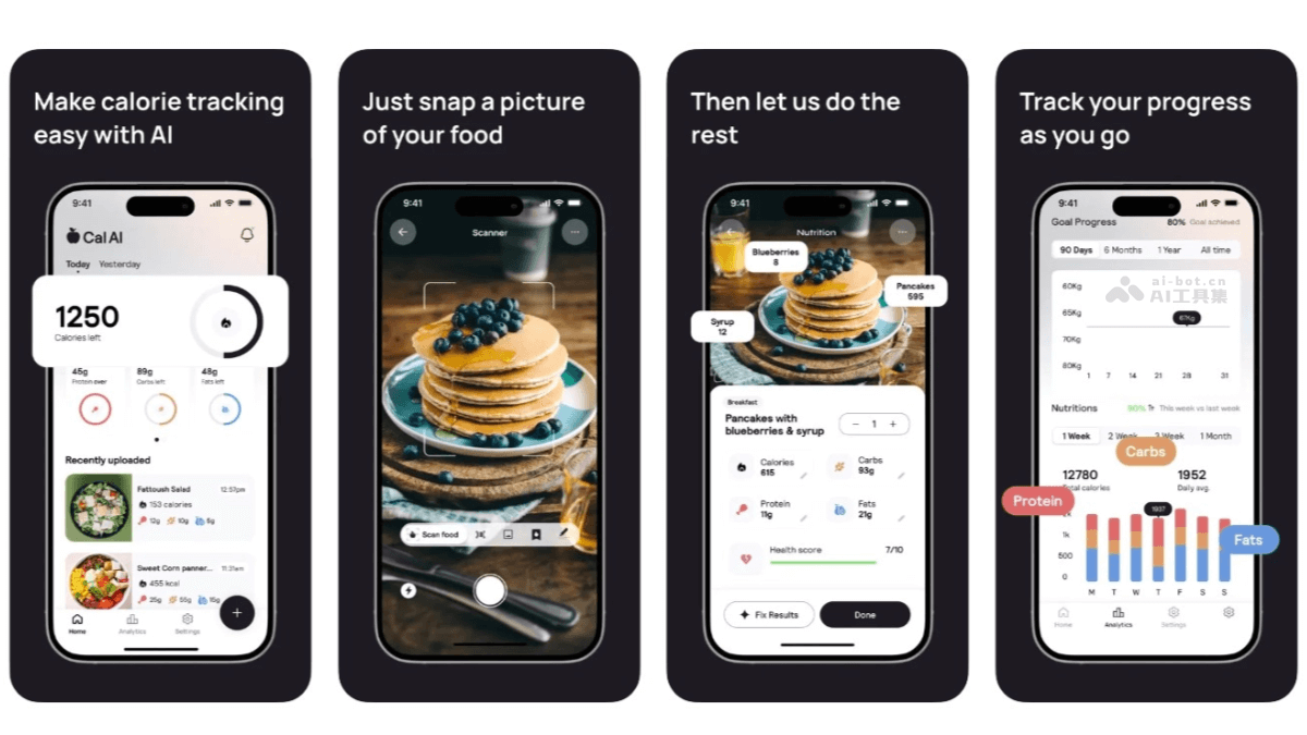 Cal AI – 扫描食物热量的APP，AI分析食物中蛋白、碳水和脂肪含量插图