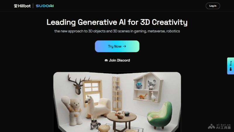 Sudo AI – AI驱动的3D模型生成服务的平台，主攻游戏领域插图