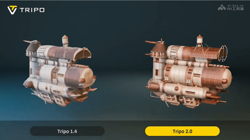 Tripo 2.0 – VAST推出的3D模型生成平台，迅速完成纹理和材质的创建插图