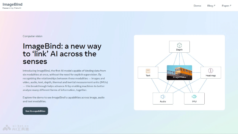 ImageBind – Meta推出开源多模态AI模型，实现六种多模态数据整合插图