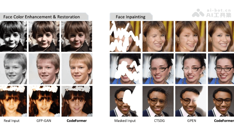 CodeFormer – AI照片修复工具，轻松去除图片和视频马赛克插图