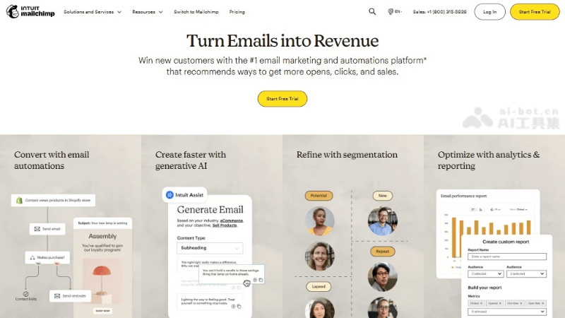 Mailchimp – 全球知名的电子邮件AI营销自动化平台插图