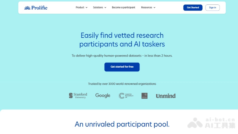 Prolific – 提供快速、高质量的研究参与者和AI任务执行者插图