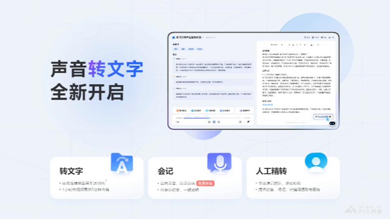 11款免费的AI语音转文字工具和软件，智能转写音频插图1