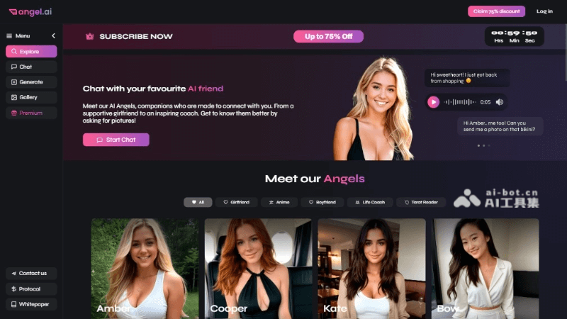 Angel AI – 个性化AI虚拟伴侣互动应用插图