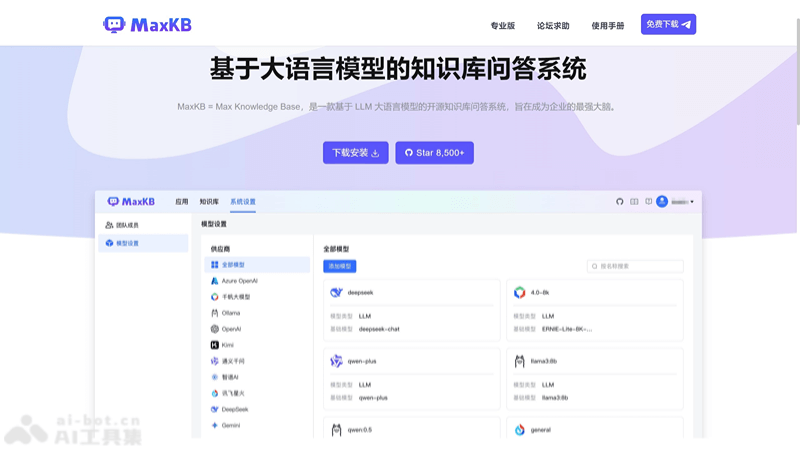 MaxKB – 飞致云推出的开源AI知识库问答系统插图