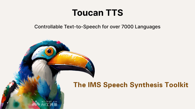 Toucan TTS – 免费开源的文本转语音工具，支持超7000种语言插图