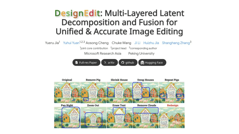 DesignEdit – 微软等开源的AI图像分层处理编辑框架插图