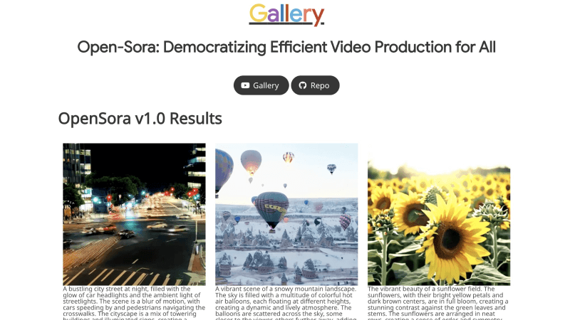 Open-Sora – 开源的类Sora架构的视频生成模型和复现方案插图