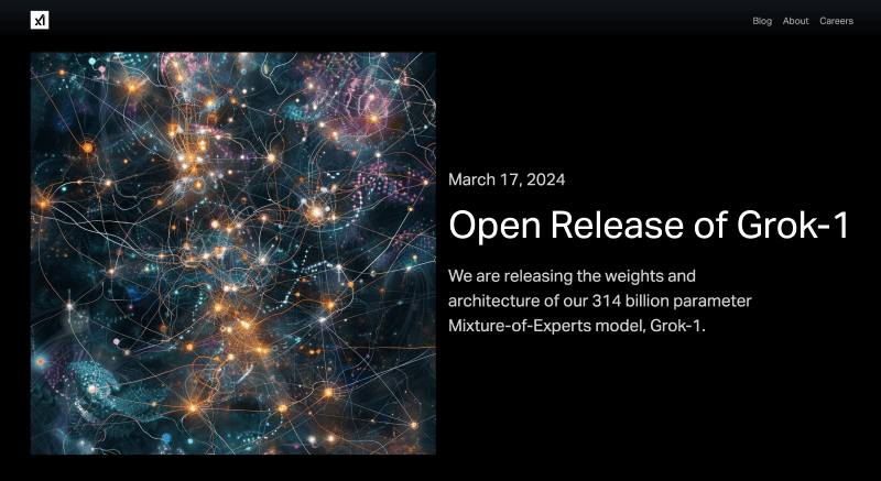 Grok-1 – 马斯克旗下xAI开源的大模型，参数量3140亿插图