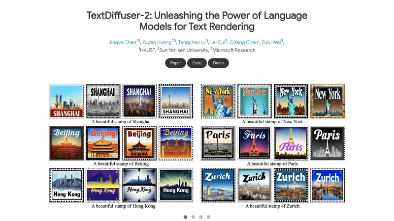 TextDiffuser-2 – 微软等推出的AI图像文本渲染融合框架插图