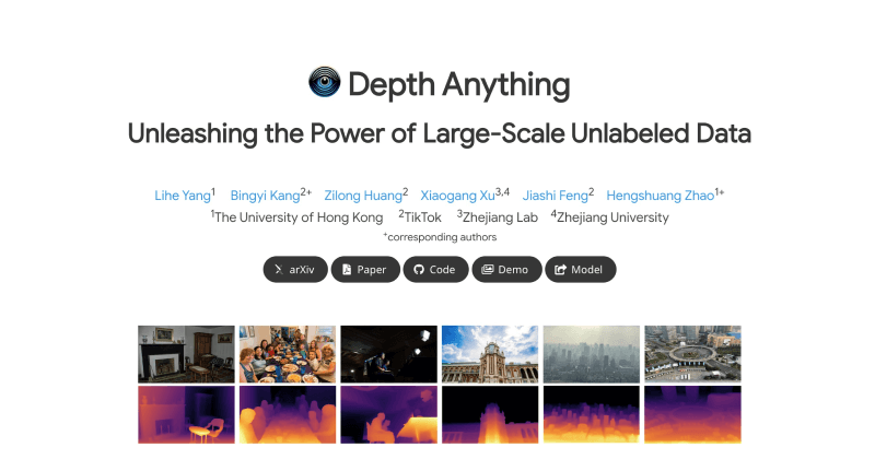Depth Anything – Tiktok等推出的单目深度估计模型插图