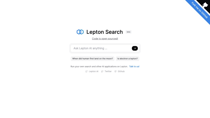 Lepton Search – 开源的对话式AI搜索引擎项目插图 Lepton Search – 开源的对话式AI搜索引擎项目插图