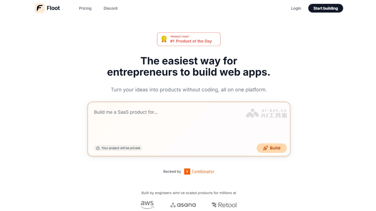 Floot – 无代码AI Web应用开发平台，提供全栈集成插图