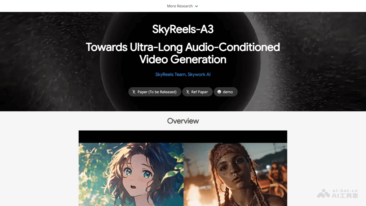 SkyReels-A3 – 昆仑万维推出的数字人视频生成模型插图