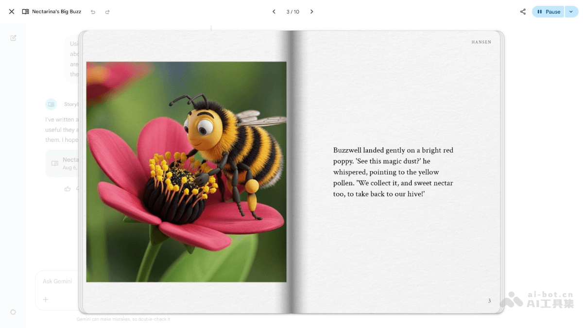Storybook – 谷歌Gemini推出的AI绘本生成工具插图3 Storybook – 谷歌Gemini推出的AI绘本生成工具插图3