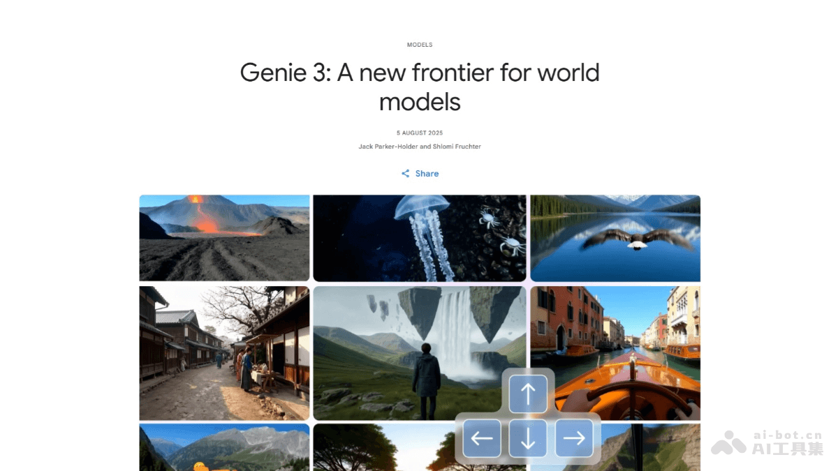 Genie 3 – 谷歌DeepMind推出的新一代通用世界模型插图 Genie 3 – 谷歌DeepMind推出的新一代通用世界模型插图