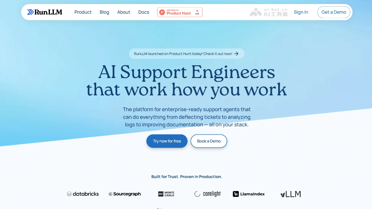RunLLM – AI技术支持平台，分析调试日志自动编写代码插图