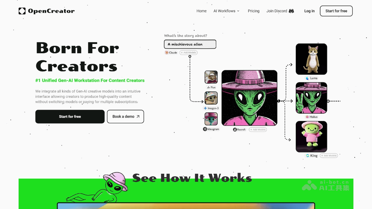 OpenCreator – 一站式AI视频创作画布插图