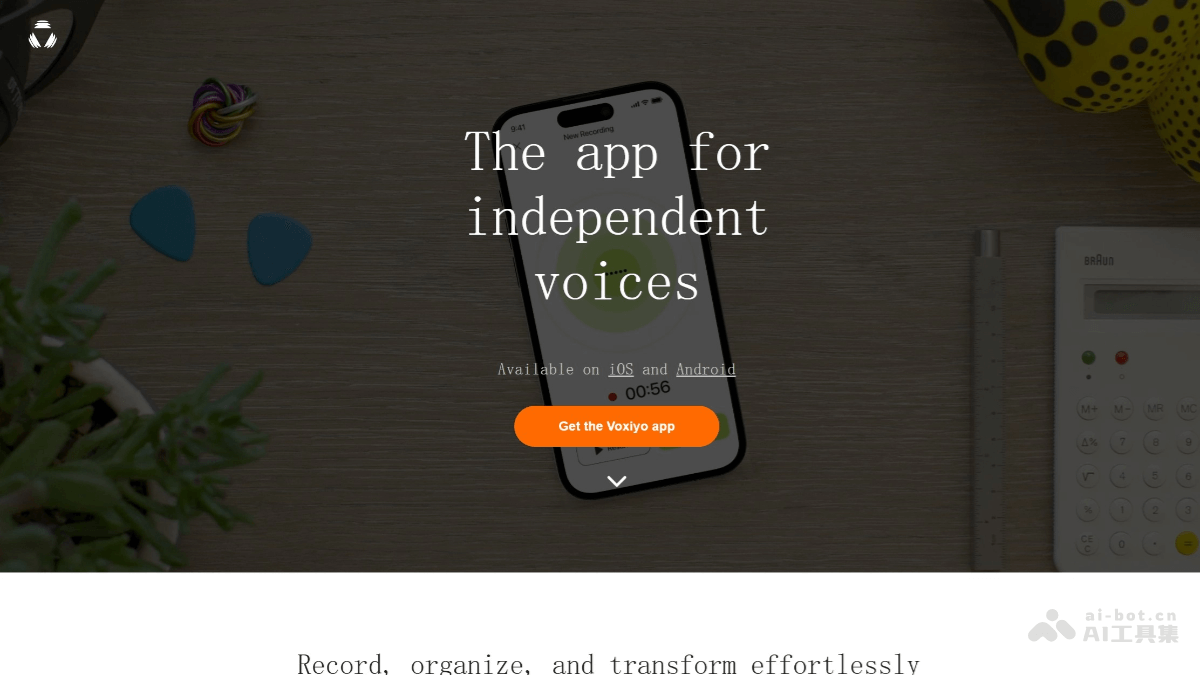 Voxiyo – AI语音笔记管理应用，支持与笔记交互式对话插图