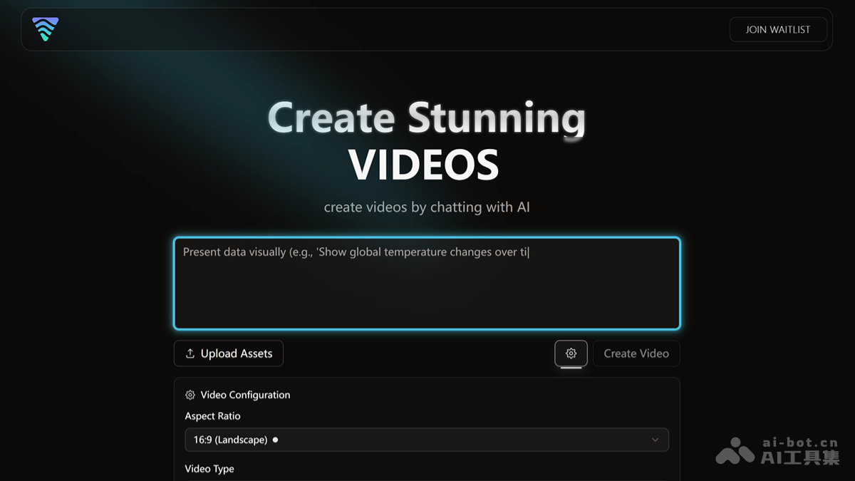 Vibemotion – AI视频生成平台，文本提示加少量素材生成动态视频插图