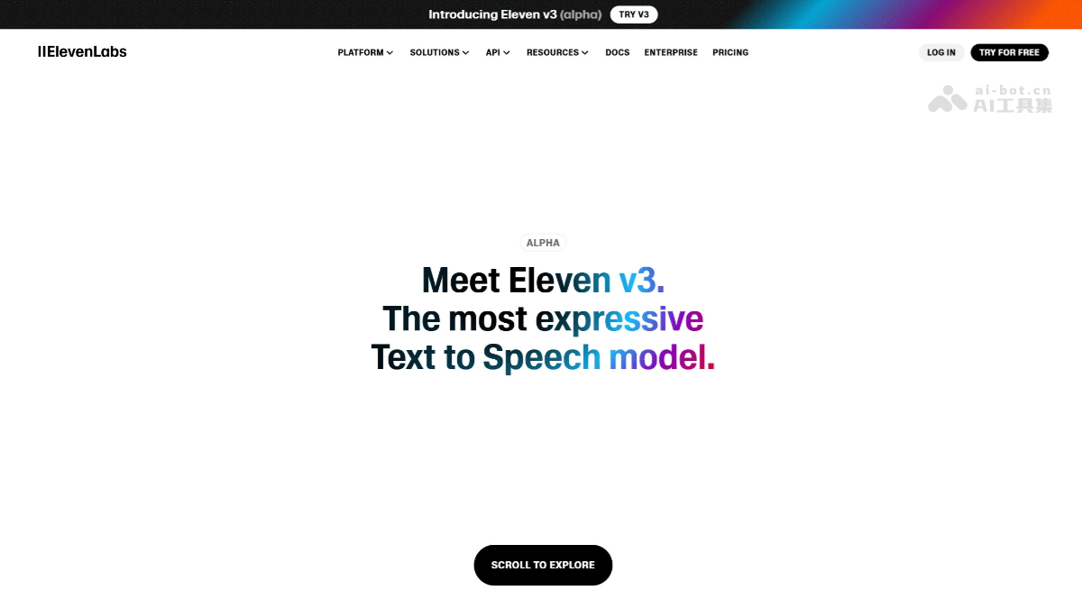 Eleven v3 – ElevenLabs推出的AI文本转语音模型插图