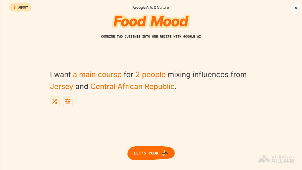 Food Mood – Google AI 推出的创意菜谱生成工具插图