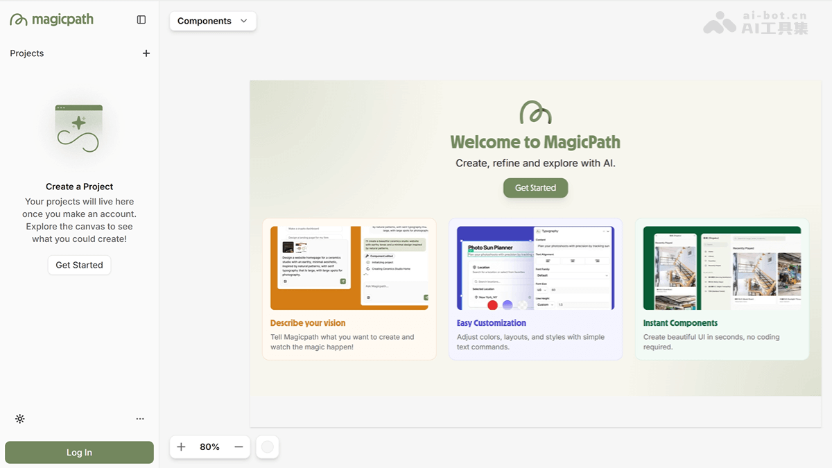 MagicPath – AI无限画布设计工具，自然语言交互生成设计原型插图
