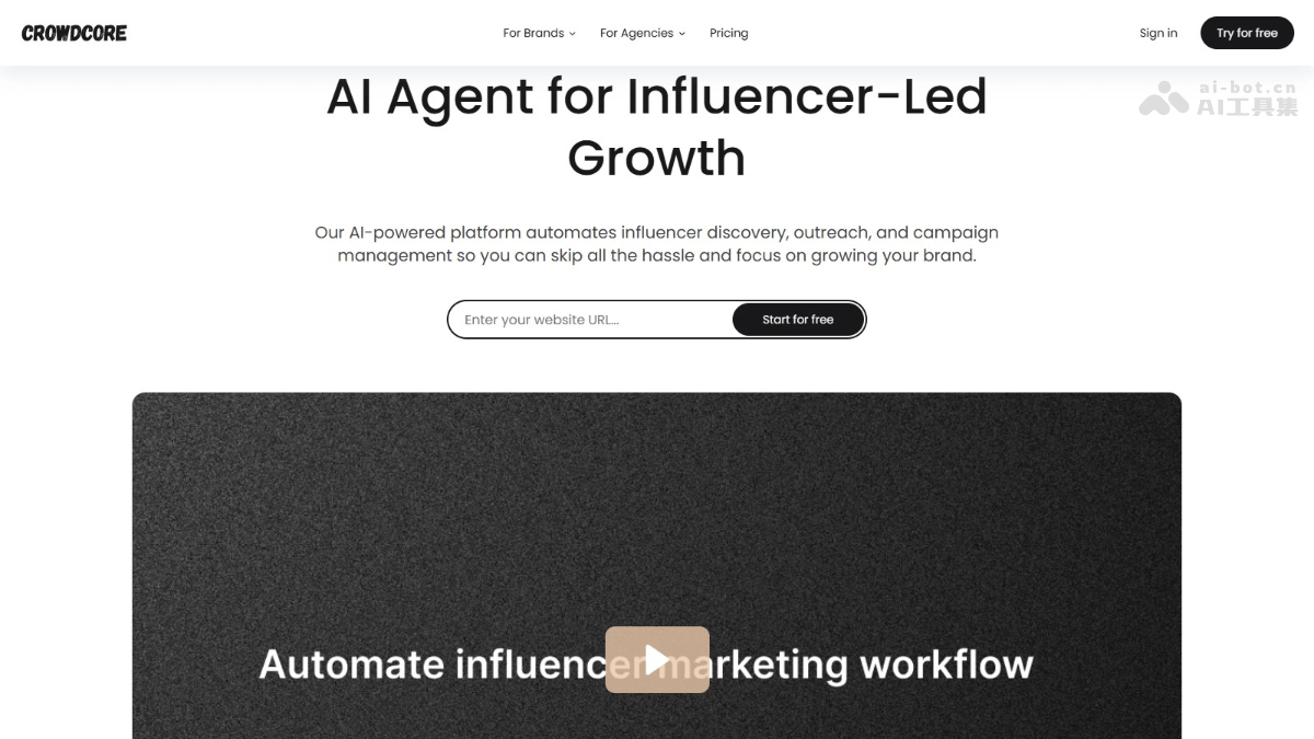CrowdCore – AI网红营销助手，精准搜索与高效建联插图