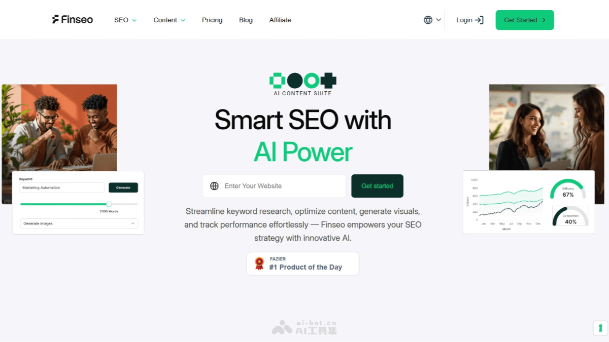 Finseo.ai – AI SEO优化平台，专为金融领域设计插图