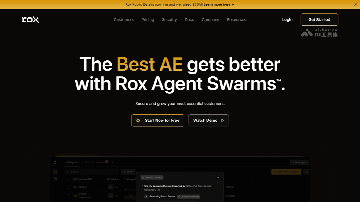 Rox – AI销售Agent，自动处理数据优化销售流程插图