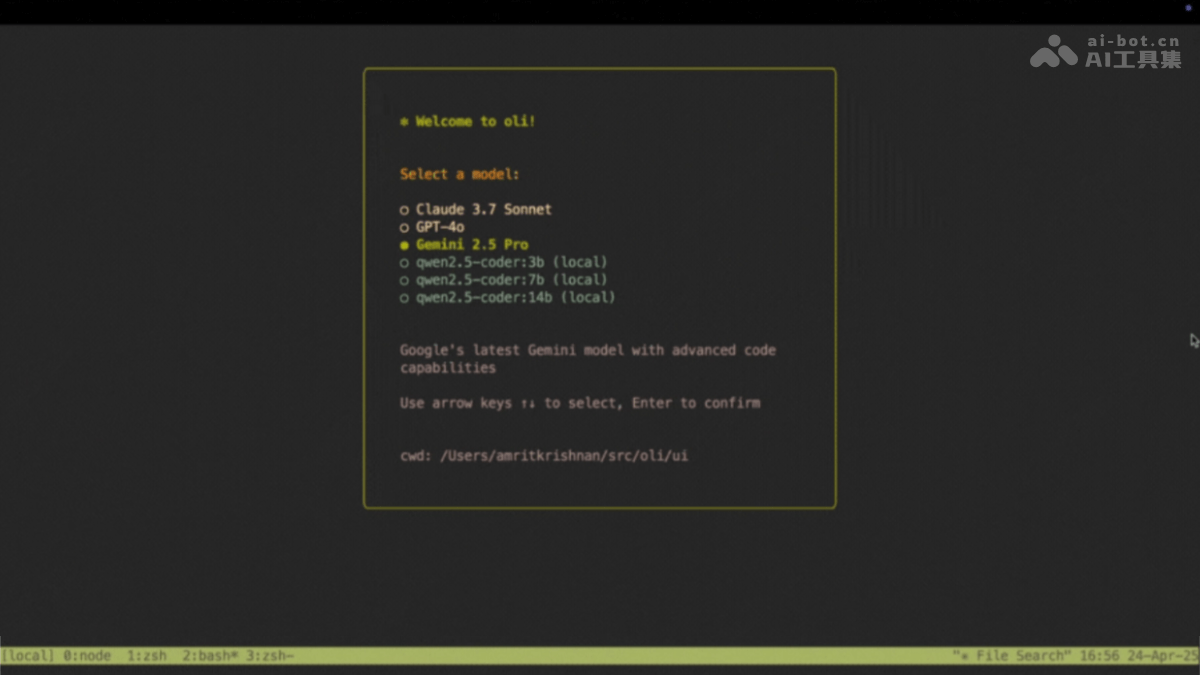 oli – 开源的终端AI编程助手，支持代码辅助与解释插图