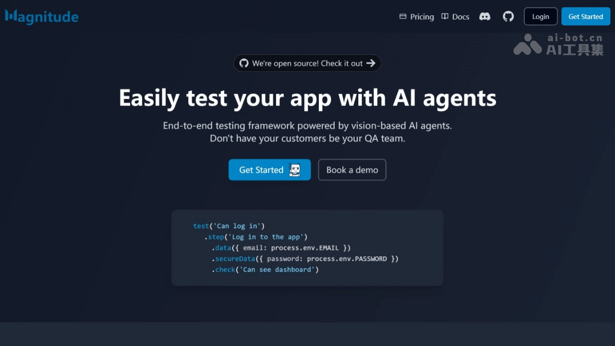 Magnitude – 开源 AI Agent 驱动的端到端测试框架插图
