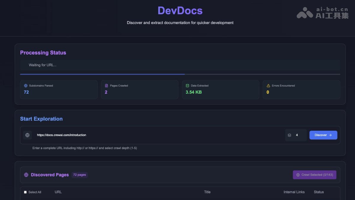 DevDocs – 开源的技术文档爬取和处理工具插图