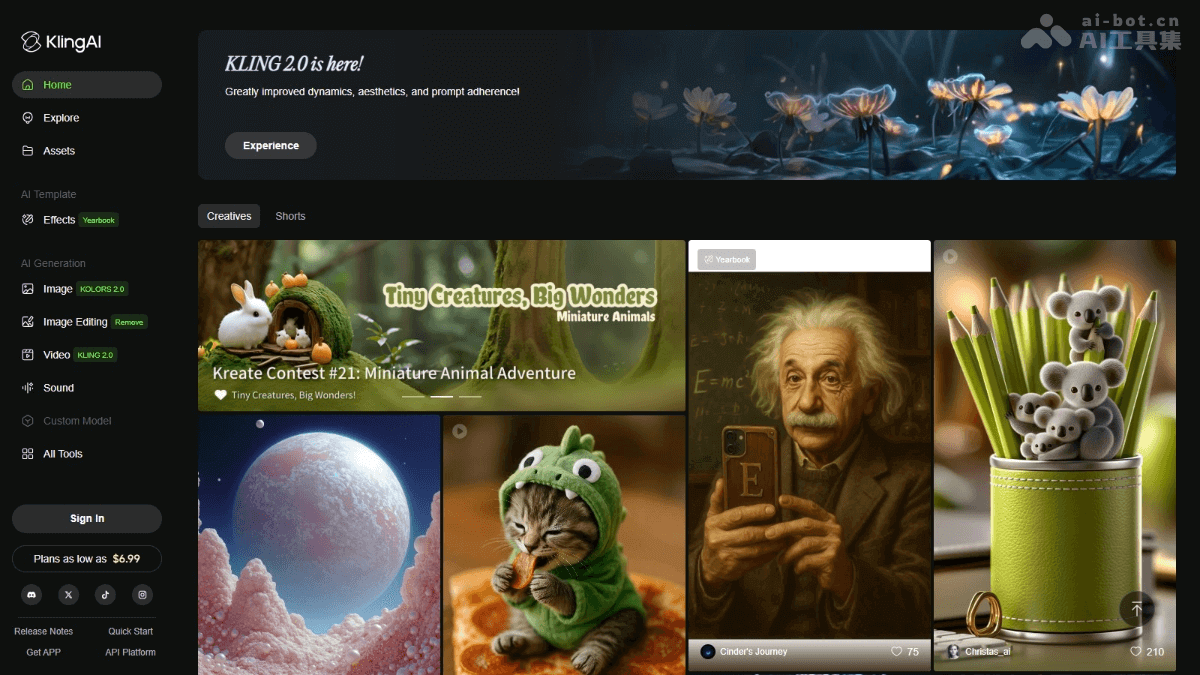可灵AI国际版(Kling AI) – 快手推出的AI视频和图像创作工具插图