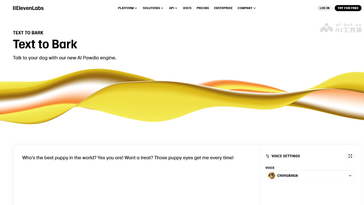 Text to Bark – ElevenLabs 推出的 AI“狗语”文本转语音模型插图