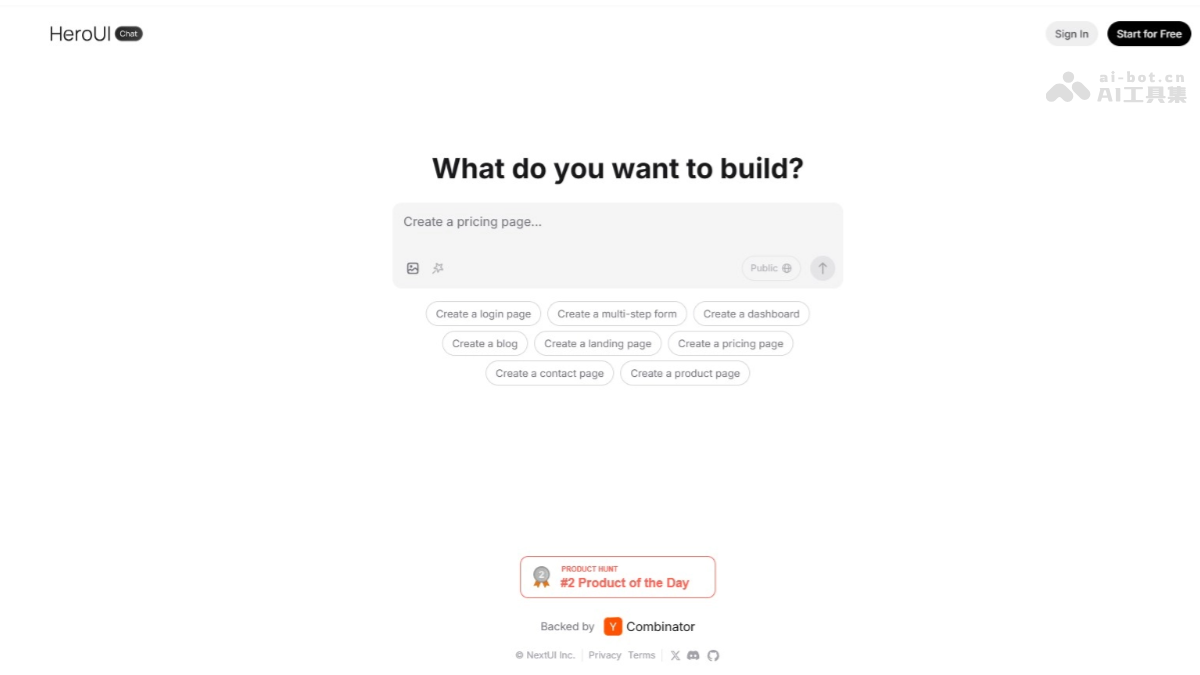 HeroUI Chat – AI前端设计工具，自动生成 React UI 代码插图