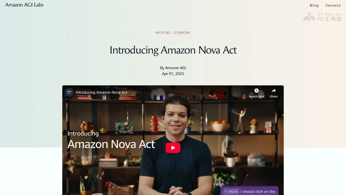 Amazon Nova Act – 亚马逊推出的通用 AI 智能体，自主执行网页任务插图
