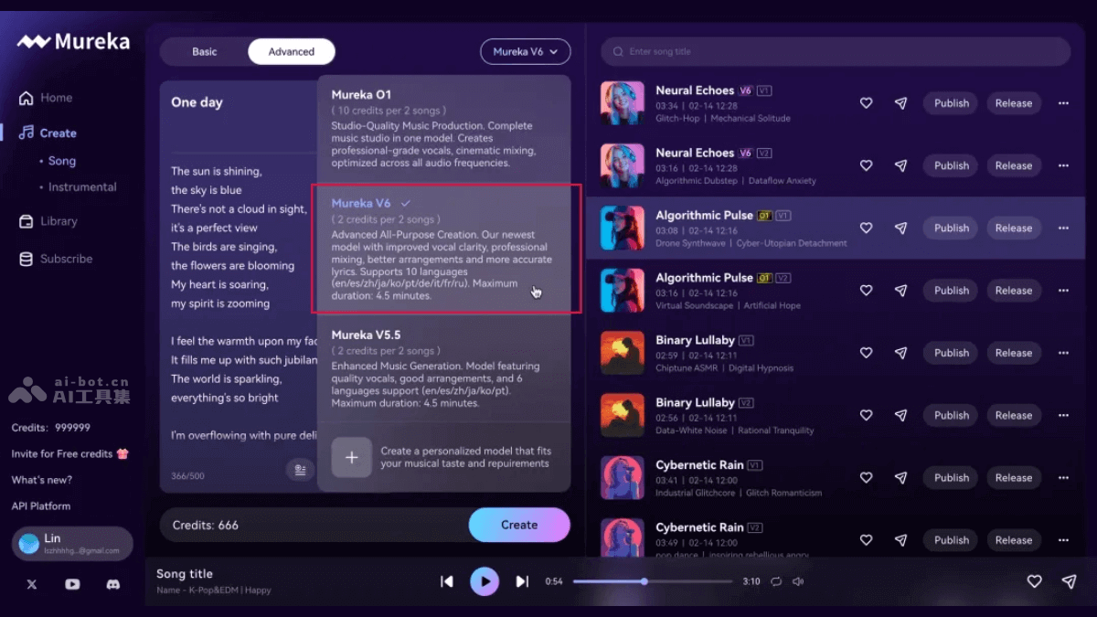 Mureka V6 – 昆仑万维推出的AI音乐创作基座模型插图