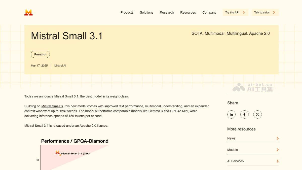 Mistral Small 3.1 – Mistral AI 开源的多模态 AI 模型插图