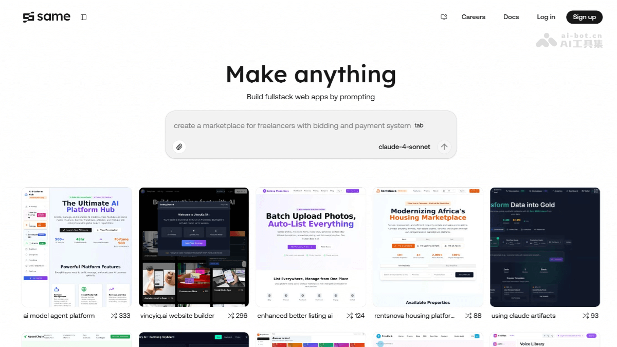 Same.New – AI全栈Web应用开发平台，支持网站UI克隆插图