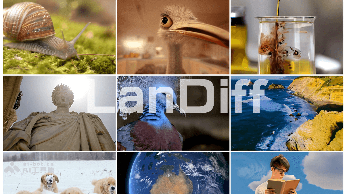 LanDiff – 浙大联合月之暗面推出的文本到视频生成混合框架插图
